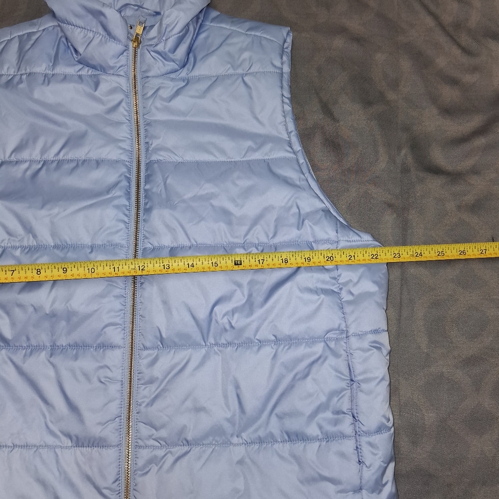 J. Crew Mountain Puffer Vest Sz XL Sky Blue Apparel - Picture 10 of 14